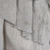 nest Robe ブラックリネンラッフルブラウス 01234-1436 ブラウス シャツ ベージュ レディース ネストローブ【中古】6-0725M∞