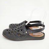PETROSOLAUM cage sandal 定価95700円 馬革 サイズ37 81139-PO04 サンダル ブラック レディース ペテロオラウム【中古】6-0416S◎