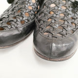 PETROSOLAUM cage sandal 定価95700円 馬革 サイズ37 81139-PO04 サンダル ブラック レディース ペテロオラウム【中古】6-0416S◎