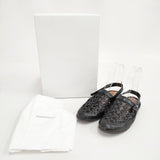 PETROSOLAUM cage sandal 定価95700円 馬革 サイズ37 81139-PO04 サンダル ブラック レディース ペテロオラウム【中古】6-0416S◎