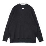 BALLSEY リンクスリブライト Vネックプルオーバー 定価23100円 ウールポリエステル セーター ニット 23AW ブラック レディース ボールジー【中古】6-1003T∞