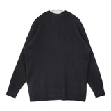 BALLSEY リンクスリブライト Vネックプルオーバー 定価23100円 ウールポリエステル セーター ニット 23AW ブラック レディース ボールジー【中古】6-1003T∞