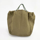 BAG'n'NOUN 日本製 トートバッグ ポーチ 巾着バッグ カーキ ユニセックス バッグンナウン【中古】6-0810G∞