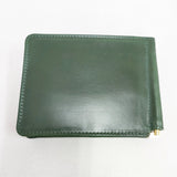 GLENROYAL MONEY CLIP WITH COIN POCKET 定価31000円 ブライドルレザー 二つ折り財布 グリーン メンズ グレンロイヤル【中古】6-0615G◎