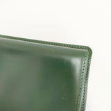 GLENROYAL MONEY CLIP WITH COIN POCKET 定価31000円 ブライドルレザー 二つ折り財布 グリーン メンズ グレンロイヤル【中古】6-0615G◎