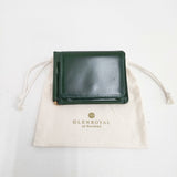 GLENROYAL MONEY CLIP WITH COIN POCKET 定価31000円 ブライドルレザー 二つ折り財布 グリーン メンズ グレンロイヤル【中古】6-0615G◎