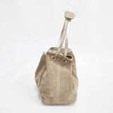 MM6/Maison Margiela スウェード レザー 革 S41WG000S SX9716 トートバッグ ベージュ レディース エムエム6/メゾンマルジェラ【中古】6-0416G◎