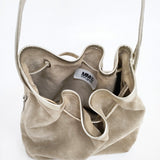 MM6/Maison Margiela スウェード レザー 革 S41WG000S SX9716 トートバッグ ベージュ レディース エムエム6/メゾンマルジェラ【中古】6-0416G◎