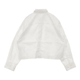 GALERIE VIE ノーブルコットン ポケットシャツ 定価26400円 長袖シャツ 23SS ホワイト レディース ギャルリーヴィー【中古】6-0719M∞