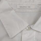 GALERIE VIE ノーブルコットン ポケットシャツ 定価26400円 長袖シャツ 23SS ホワイト レディース ギャルリーヴィー【中古】6-0719M∞