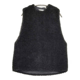 HYKE FAUX SHEARLING VEST サイズ1 212-15141 ボアベスト ベスト ブラック レディース ハイク【中古】6-0916T♪