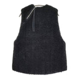 HYKE FAUX SHEARLING VEST サイズ1 212-15141 ボアベスト ベスト ブラック レディース ハイク【中古】6-0916T♪