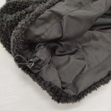HYKE FAUX SHEARLING VEST サイズ1 212-15141 ボアベスト ベスト ブラック レディース ハイク【中古】6-0916T♪