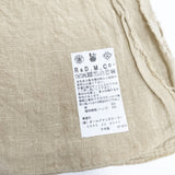 R&D.M.Co- 未使用品 リネンヘンプ 定価17600円 7429 無地 ストール ベージュ レディース オールドマンズテーラー【中古】6-0416M◎