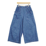 HUG O WaR デニムワイドパンツ 定価31900円 PT-L432 サイズ1 デニムパンツ 26SS ブルー レディース ハグオーワー【中古】6-0418G♪