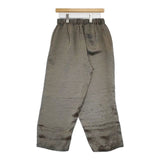 cloth&cross Hug O War サテンワイドイージー パンツ チャコールグレー系 レディース クロス＆クロス ハグオーワー【中古】6-0719G∞