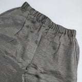 cloth&cross Hug O War サテンワイドイージー パンツ チャコールグレー系 レディース クロス＆クロス ハグオーワー【中古】6-0719G∞