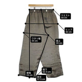 cloth&cross Hug O War サテンワイドイージー パンツ チャコールグレー系 レディース クロス＆クロス ハグオーワー【中古】6-0719G∞