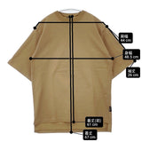 HYKE CORDURA SHORT-SLV TEE/BIG FIT 221-12315 サイズ1 半袖Ｔシャツ カットソー ブラウン レディース ハイク【中古】6-0522S♪