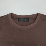 HUG O WaR Basil Sorbet Crowned with Vibrant Figs & Berries プリント 半袖Ｔシャツ カットソー ブラウン レディース ハグオーワー【中古】6-0522S♪