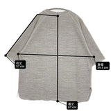 HUG O WaR/REMI RELIEF 天竺ラグランスリーブ 半袖Ｔシャツ カットソー 25SS グレー レディース ハグオーワー/レミレリーフ【中古】6-0418S♪