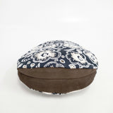 mina perhonen 新品 26SS candy flower uzura bag 定価16500円 aes9395 刺繍 うずらバッグ トートバッグ ネイビー ホワイト レディース ミナペルホネン【中古】6-0416G◎