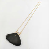 R&D.M.Co- CLASP IN CLASP BAG レザー がま口バッグ 定価58080円 ポシェット ブラック レディース オールドマンズテーラー【中古】6-0421G♪