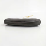 R&D.M.Co- CLASP IN CLASP BAG レザー がま口バッグ 定価58080円 ポシェット ブラック レディース オールドマンズテーラー【中古】6-0421G♪