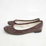 repetto Cendrillon エナメル パテント サイズ38 1/2 バレエシューズ ブラウン レディース レペット【中古】6-0423G◎