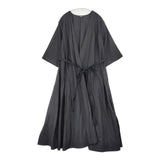 YLEVE リネン カシュクール 羽織り ローブ 168-9155057 ワンピース ブラック レディース イレーヴ【中古】6-0605M∞