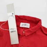 quitan 未使用品 ロングシャツ 557-2250002 サイドスリット ドルマンスリーブ ワンピース 長袖シャツ レッド レディース キタン【中古】6-0428M♪
