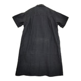 MHL. FADED LINEN COTTON PLAINWEAVE サイズ2 定価38940円 開襟シャツドレス ワンピース 25SS ブラック レディース エムエイチエル【中古】6-0428S♪
