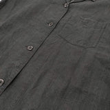 MHL. FADED LINEN COTTON PLAINWEAVE サイズ2 定価38940円 開襟シャツドレス ワンピース 25SS ブラック レディース エムエイチエル【中古】6-0428S♪