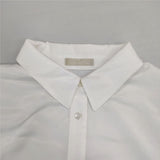 larmoire de luxe 定価12100円 プリーツ ブラウス シャツ ホワイト レディース ラーモワールドゥリュクス【中古】6-0719M∞