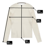 NOBLE ボタンディテールタイトリブニット 定価15400円 セーター ニット 25SS ホワイト レディース ノーブル【中古】6-0428M♪