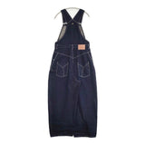 mina perhonen always デニムサロペットパンツ コットンリネン dn4493 サイズ36 オーバーオール ネイビー レディース ミナペルホネン【中古】6-0617M∞