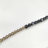 LAUTREAMONT ビーズ アクセサリー ロング ネックレス クリア ブラック レディース ロートレアモン【中古】6-0615G◎