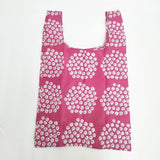 marimekko puketti エコバッグ 花柄 トートバッグ ピンク ホワイト レディース マリメッコ【中古】6-0809G∞
