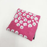 marimekko puketti エコバッグ 花柄 トートバッグ ピンク ホワイト レディース マリメッコ【中古】6-0809G∞