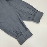 SM2 Samansa Mos2 SM2 タックワンピース 定価10890円 リネン バンドカラーシャツワンピース サイズM ワンピース 25AW ブルーグレー レディース サマンサモスモス【中古】6-0609M△