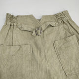 TSUHARU by Samansa Mos2 SM2 SKB-1406393 リネンコットン 製品洗い パンツ グリーン レディース ツハルバイ サマンサモスモス【中古】6-0605M∞