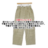 TSUHARU by Samansa Mos2 SM2 SKB-1406393 リネンコットン 製品洗い パンツ グリーン レディース ツハルバイ サマンサモスモス【中古】6-0605M∞