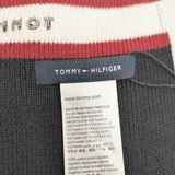 TOMMY HILFIGER 新品 ボーダー 69J9777 マフラー ネイビー ホワイト メンズ トミーヒルフィガー【中古】6-0911T◎