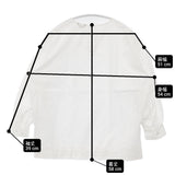ARTS&SCIENCE 051-L694-080 コットン ギャザースリーブ プルオーバーシャツ サイズ1 ブラウス シャツ ホワイト レディース アーツ&サイエンス【中古】6-0511M△