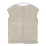 ARTS&SCIENCE リネン サイズ1 031-L663-131 フレンチスリーブ ブラウス シャツ ベージュ レディース アーツ&サイエンス【中古】6-0522S♪