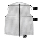 ARTS&SCIENCE コットン ストライプ サイズ1 071-L659-018 ノースリーブ ブラウス シャツ ホワイト ブルー レディース アーツ&サイエンス【中古】6-0522S♪