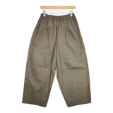 JURGEN LEHL コットンツイルバルーン タック イージーパンツ 定価28600円 J0156FP622 日本製 パンツ 25SS グレー レディース ヨーガンレール【中古】6-0617G∞