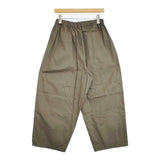 JURGEN LEHL コットンツイルバルーン タック イージーパンツ 定価28600円 J0156FP622 日本製 パンツ 25SS グレー レディース ヨーガンレール【中古】6-0617G∞