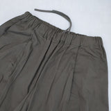 JURGEN LEHL コットンツイルバルーン タック イージーパンツ 定価28600円 J0156FP622 日本製 パンツ 25SS グレー レディース ヨーガンレール【中古】6-0617G∞