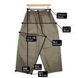 JURGEN LEHL コットンツイルバルーン タック イージーパンツ 定価28600円 J0156FP622 日本製 パンツ 25SS グレー レディース ヨーガンレール【中古】6-0617G∞